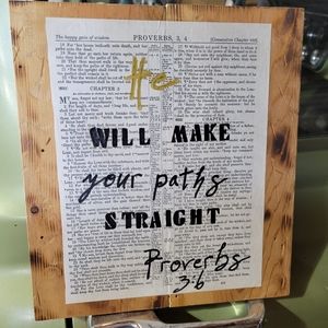 Bible verse wall art Proverbs 3:6